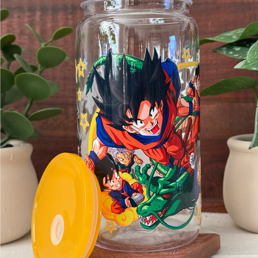 Dragon Ball Z Goku Tumbler with Yellow Lid